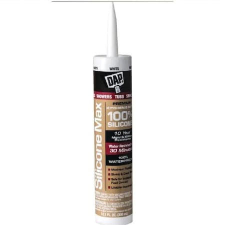 Dap 10.1 oz Kitchen & Bath Silicone Sealant, White DA572231